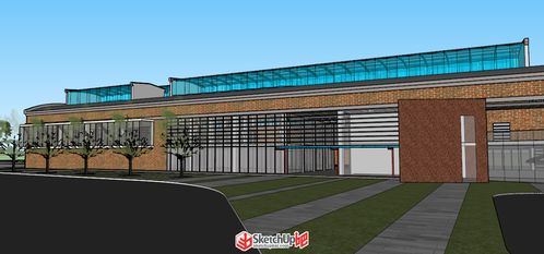 一個舊工廠改造,煥發新生,精品細模 sketchup模型庫 sketchup吧 sketchup中文門戶網站